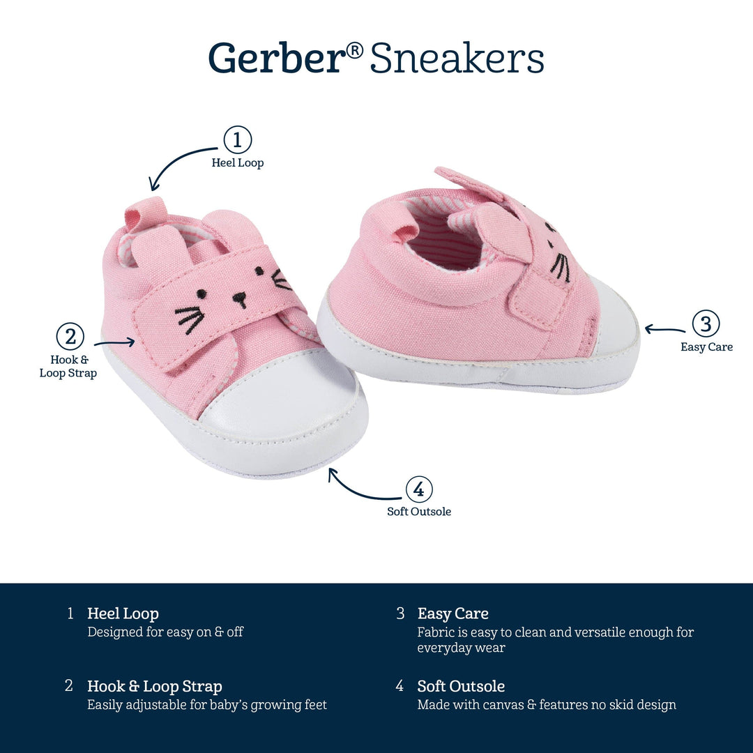 Baby Girls Pink Bunny Shoes