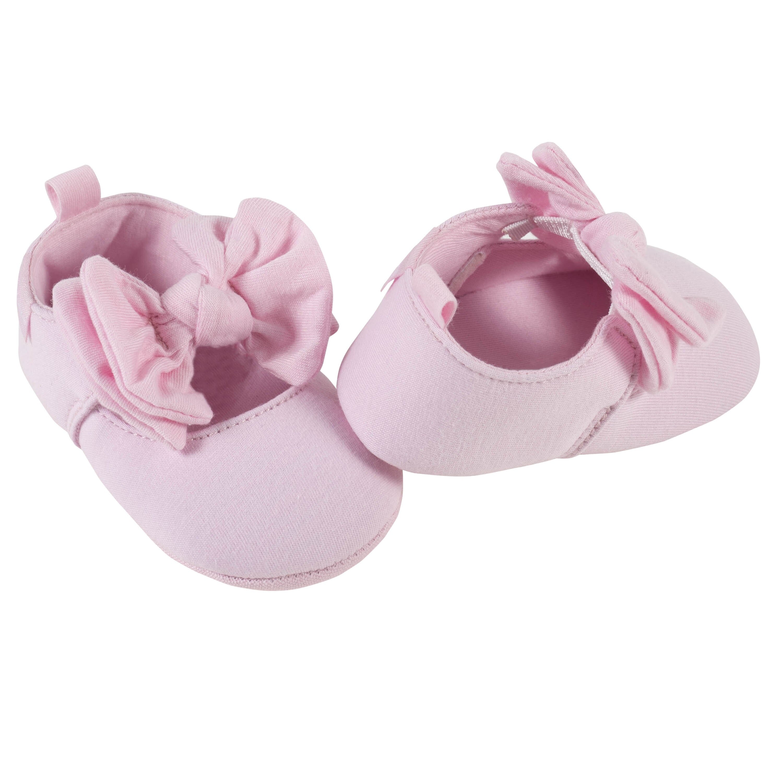 Baby Girls Pink Slipper Shoes-Gerber Childrenswear