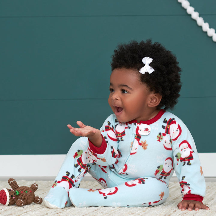 2-Pack Baby & Toddler Neutral Santa Fleece Pajamas-Gerber Childrenswear