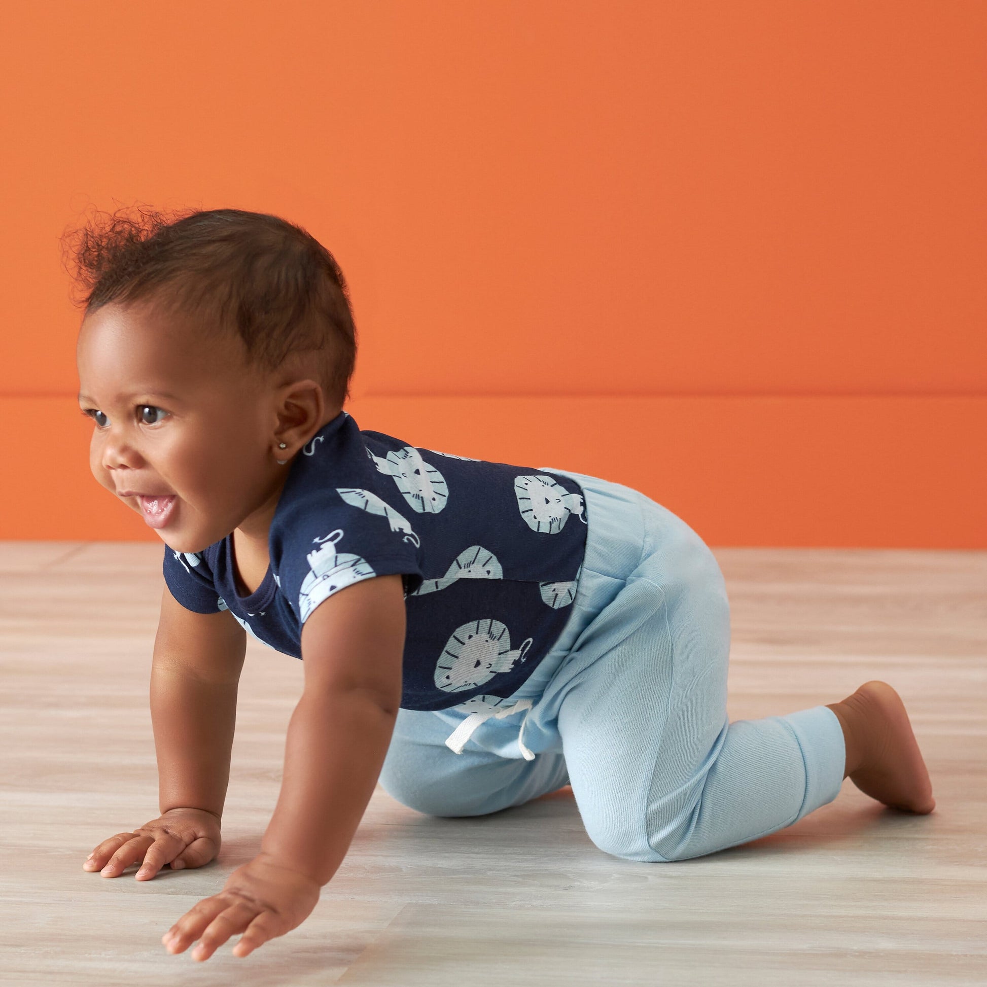 2-Pack Baby Boys Comfy Stretch Navy & Blue Pants-Gerber Childrenswear