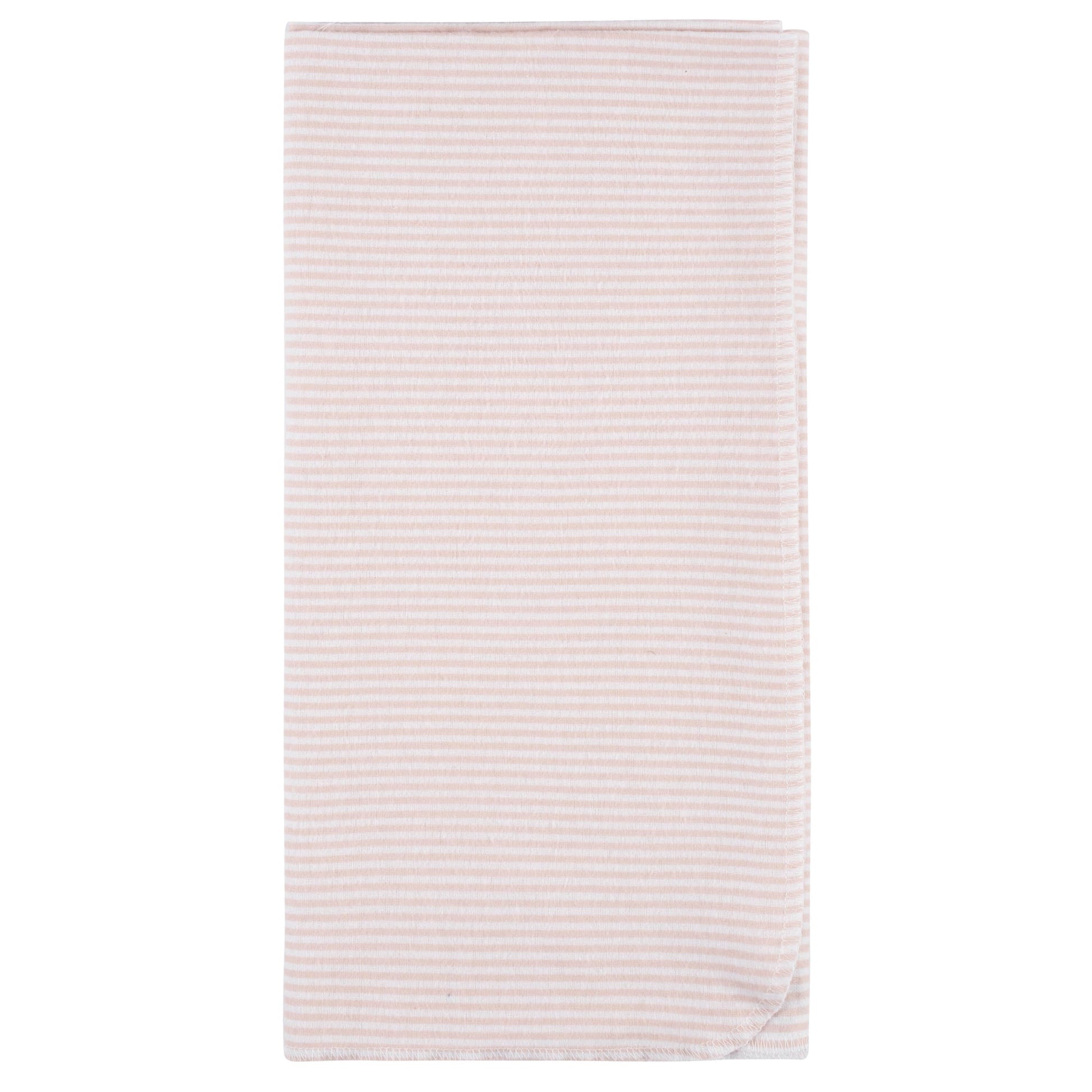 5-Pack Baby Girls Pink Safari Flannel Receiving Blankets-Gerber Childrenswear