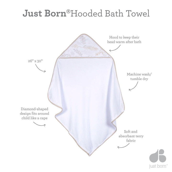 2-Pack Boys Navy Star Hooded Towels
