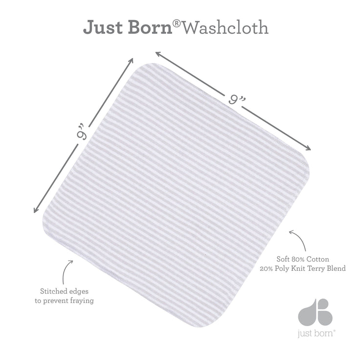 10-Pack Baby Neutral Washcloths
