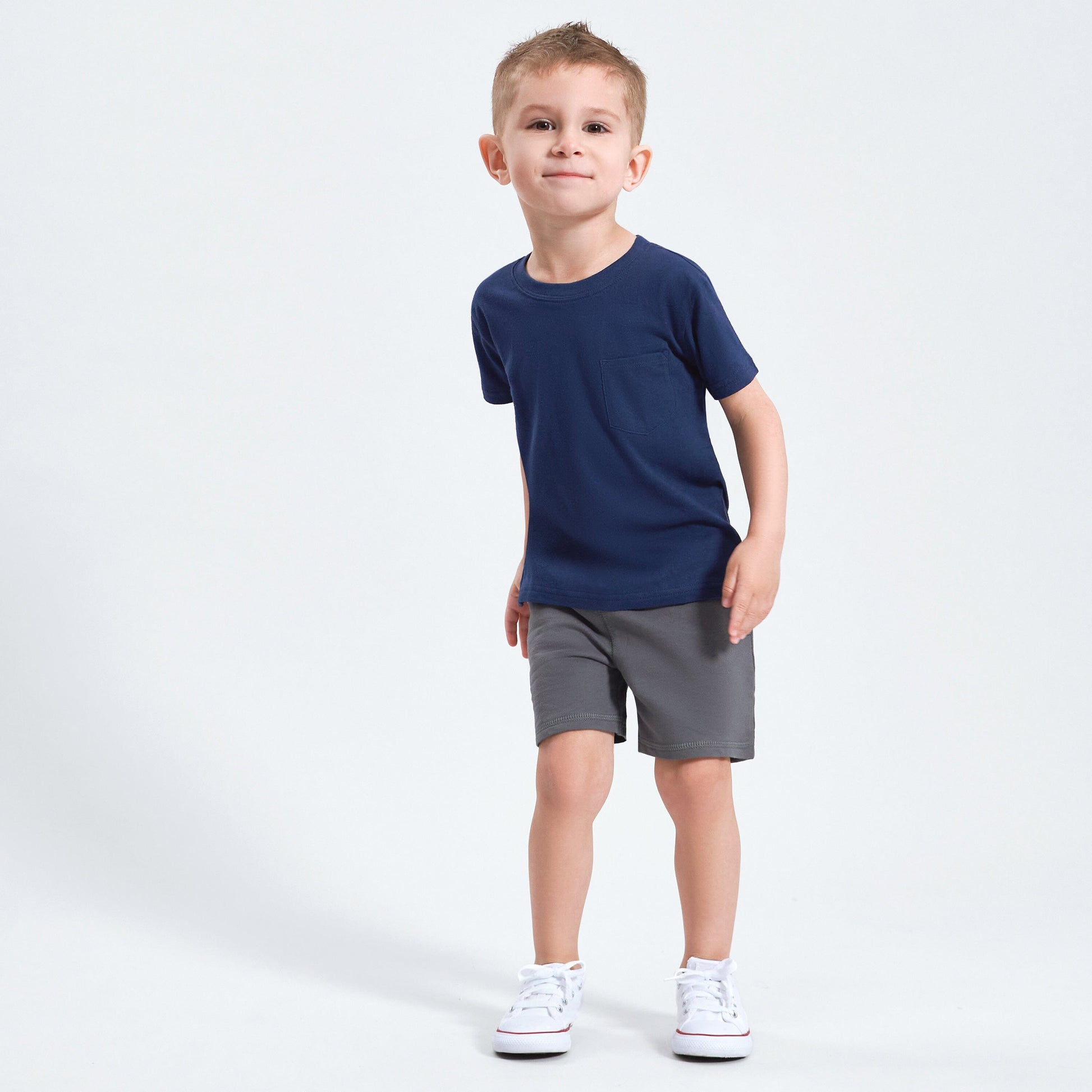 3-Pack Baby & Toddler Boys Royal Blues Short Sleeve Pocket Tees-Gerber Childrenswear