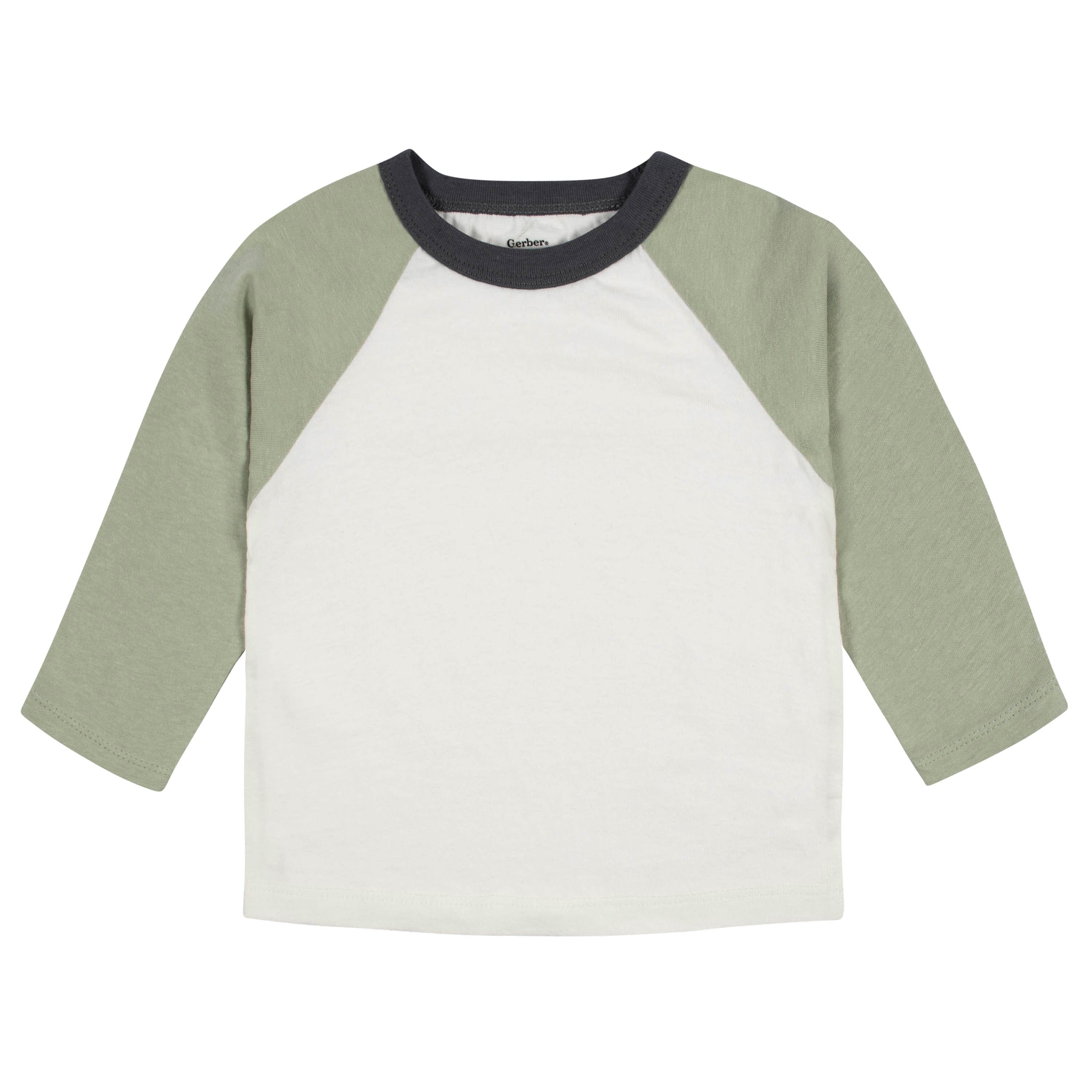3-Pack Baby & Toddler Boys Color Me Camo Long Sleeve Baseball Tees-Gerber Childrenswear