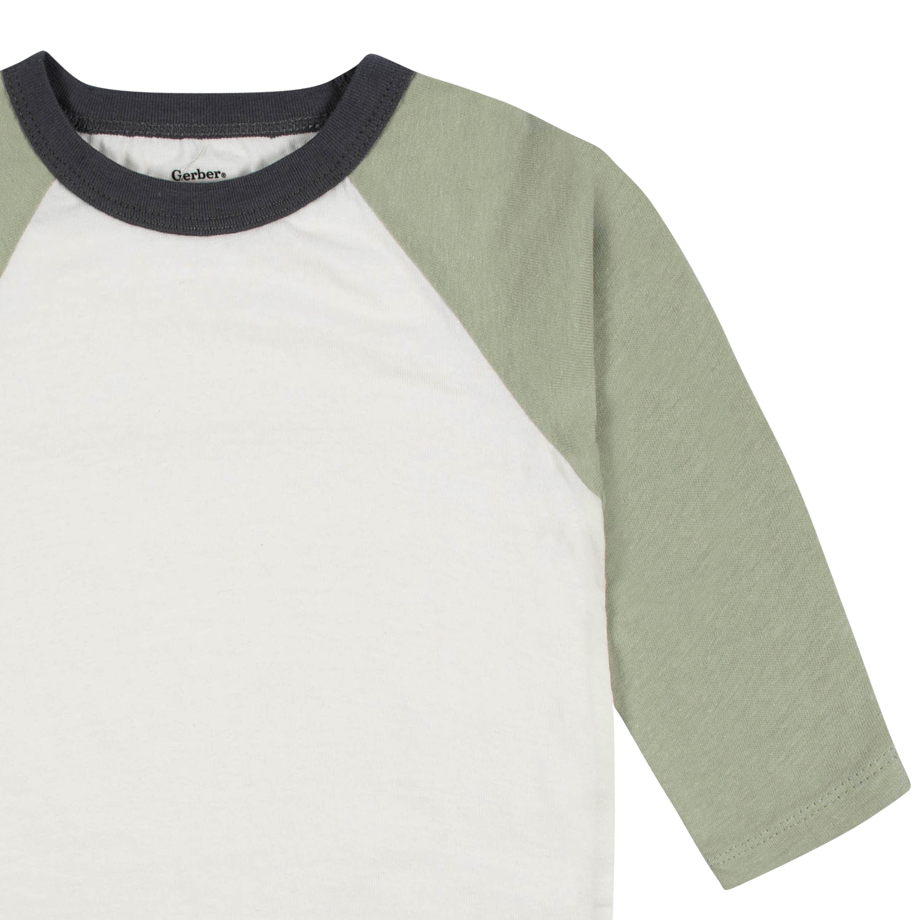 3-Pack Baby & Toddler Boys Color Me Camo Long Sleeve Baseball Tees-Gerber Childrenswear