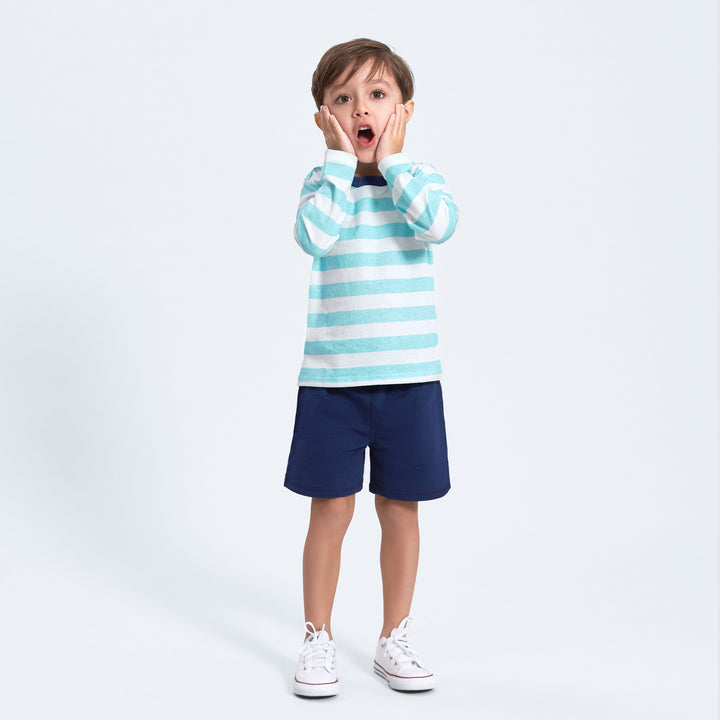 3-Pack Baby & Toddler Boys Royal Blues Long Sleeve Pocket Tees-Gerber Childrenswear