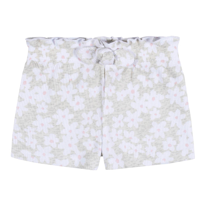 3-Pack Baby & Toddler Girls Sweet Florals Pull-On Knit Shorts-Gerber Childrenswear