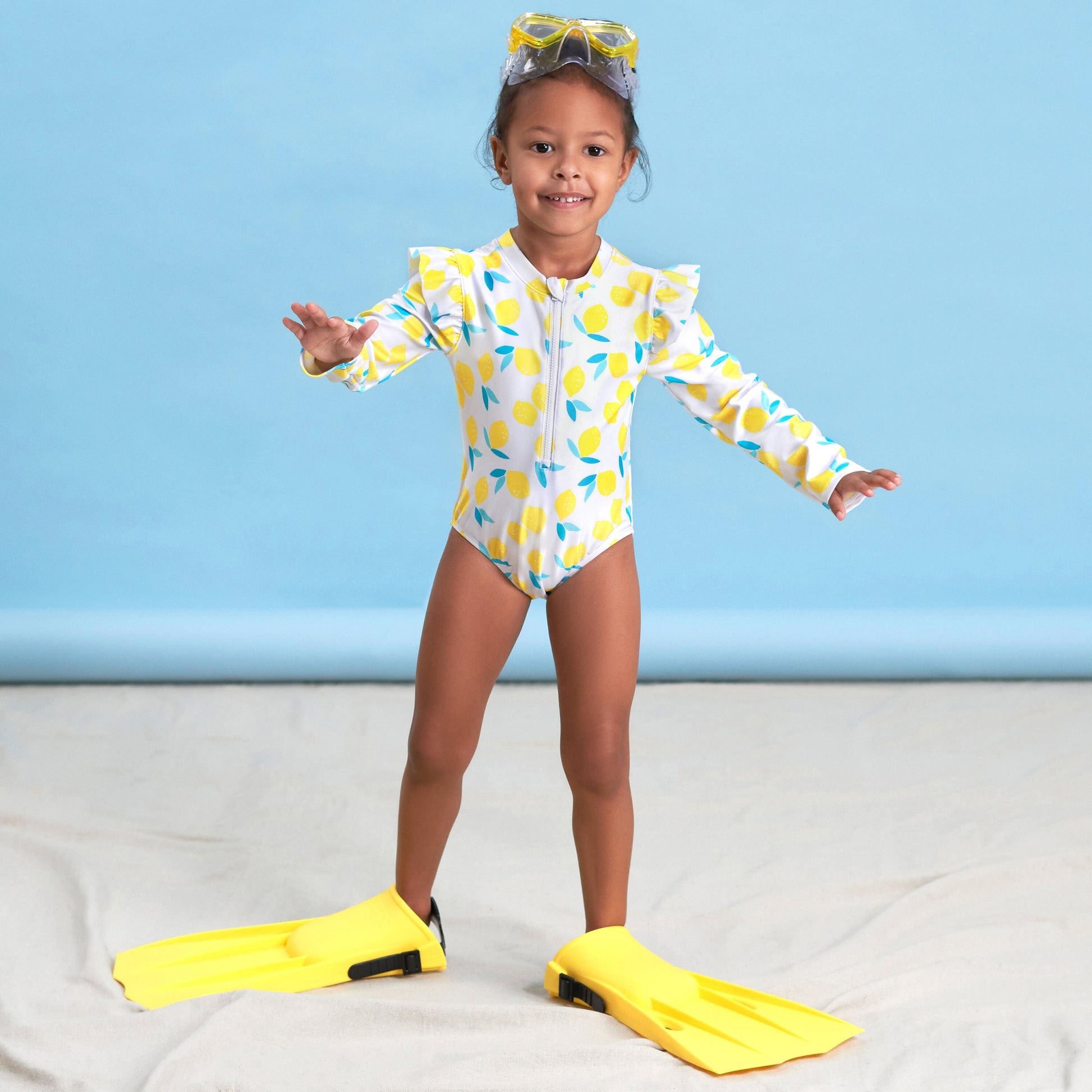 Baby & Toddler Girls Lemon Squeeze Rash Guard-Gerber Childrenswear