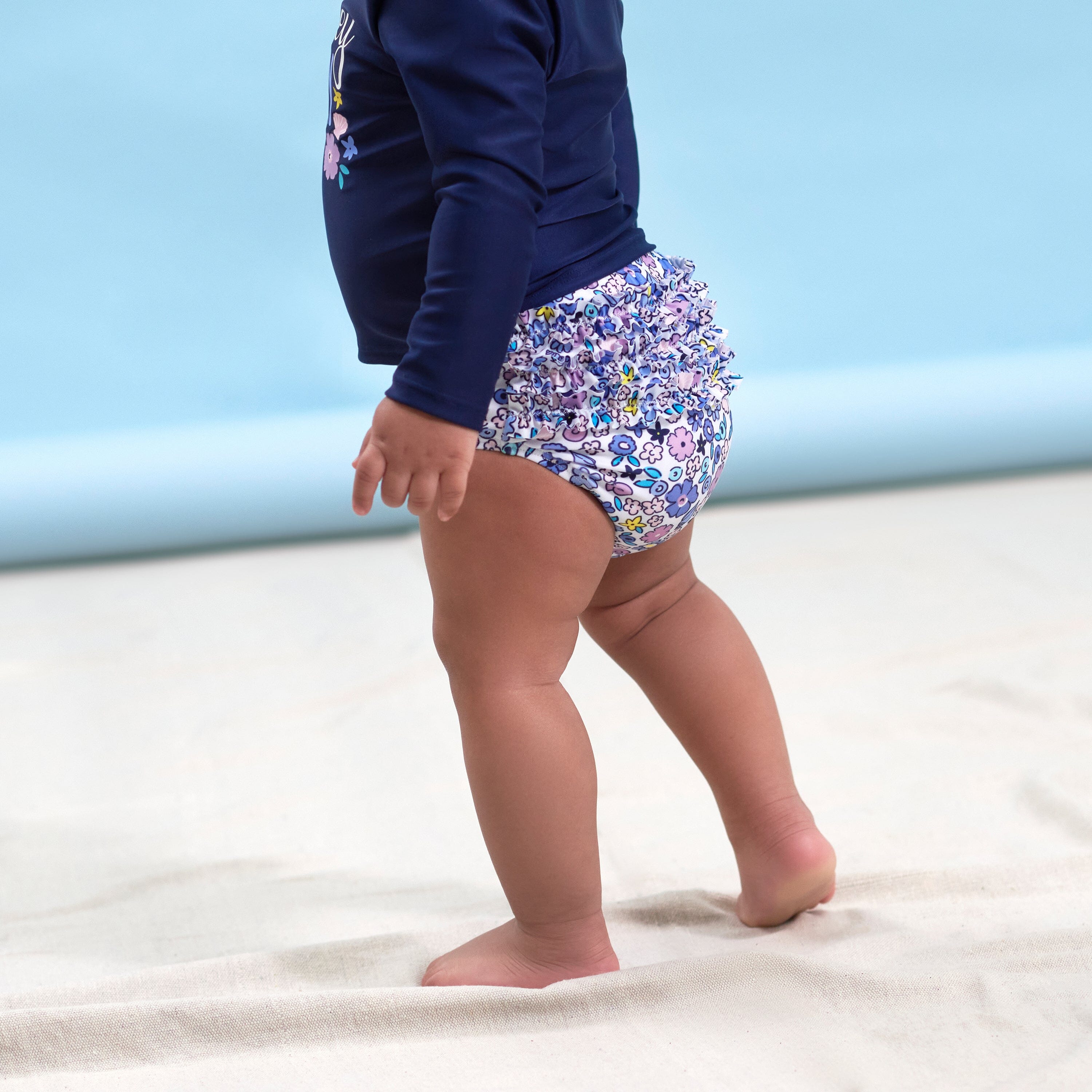 2-Piece Baby & Toddler Girls Vacation Vibes Rash Guard & Swim Bottoms Set-Gerber Childrenswear