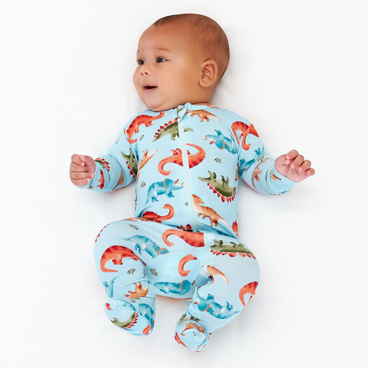 Baby & Toddler Snugosaurous Buttery Soft Viscose Made from Eucalyptus Snug Fit Footed Pajamas