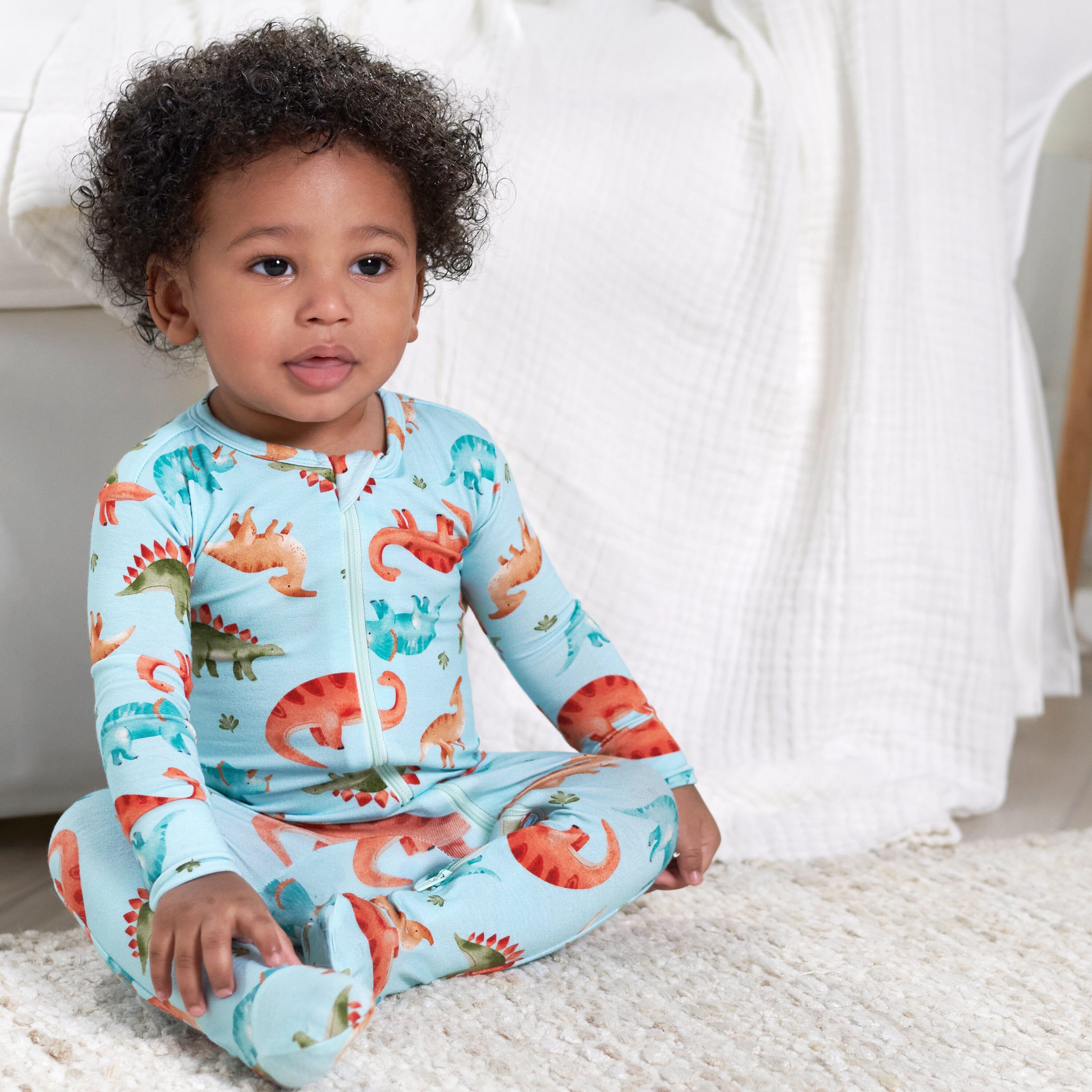 Baby & Toddler Snugosaurous Buttery-Soft Viscose Made from Eucalyptus Snug Fit Footed Pajamas