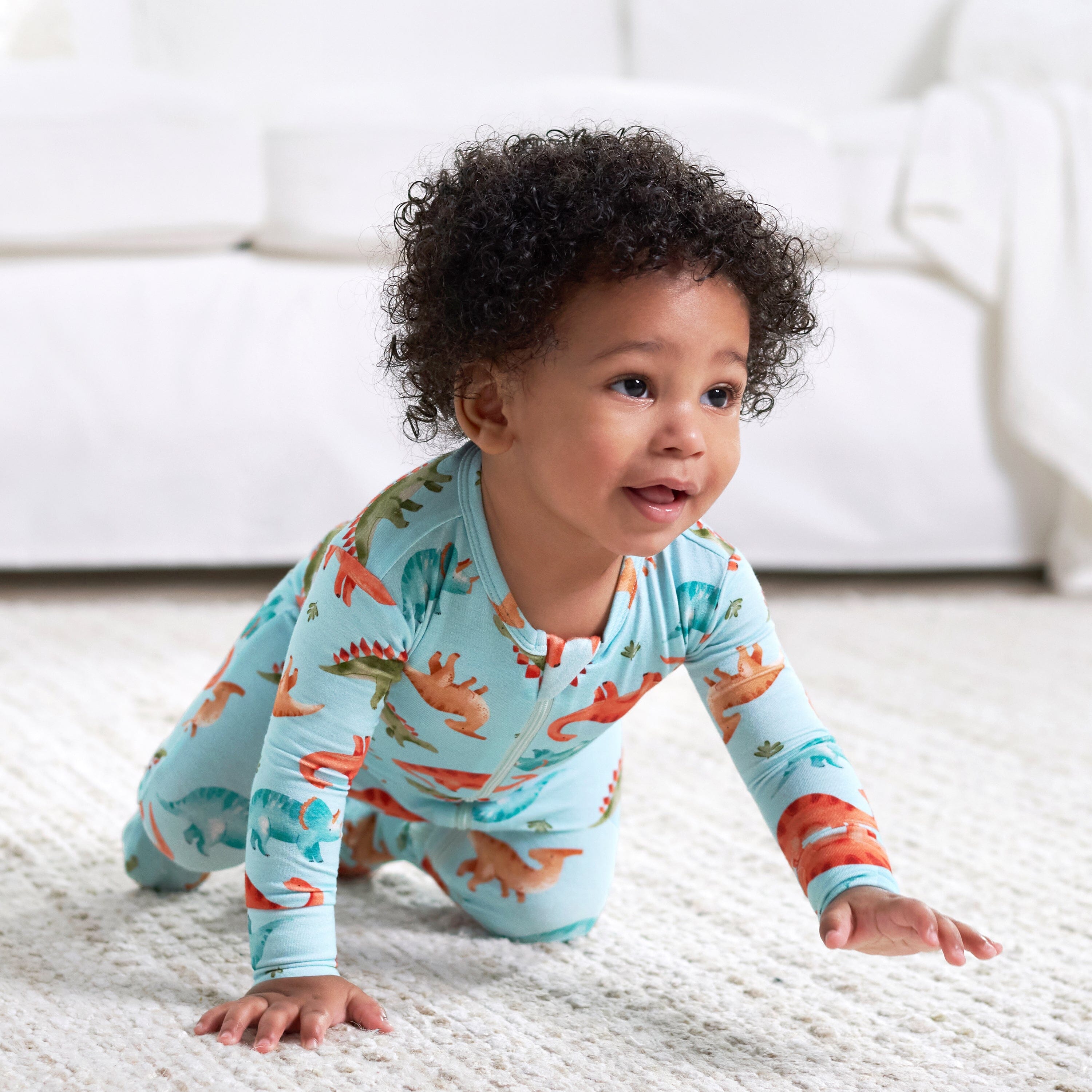 Baby & Toddler Snugosaurous Buttery-Soft Viscose Made from Eucalyptus Snug Fit Footed Pajamas