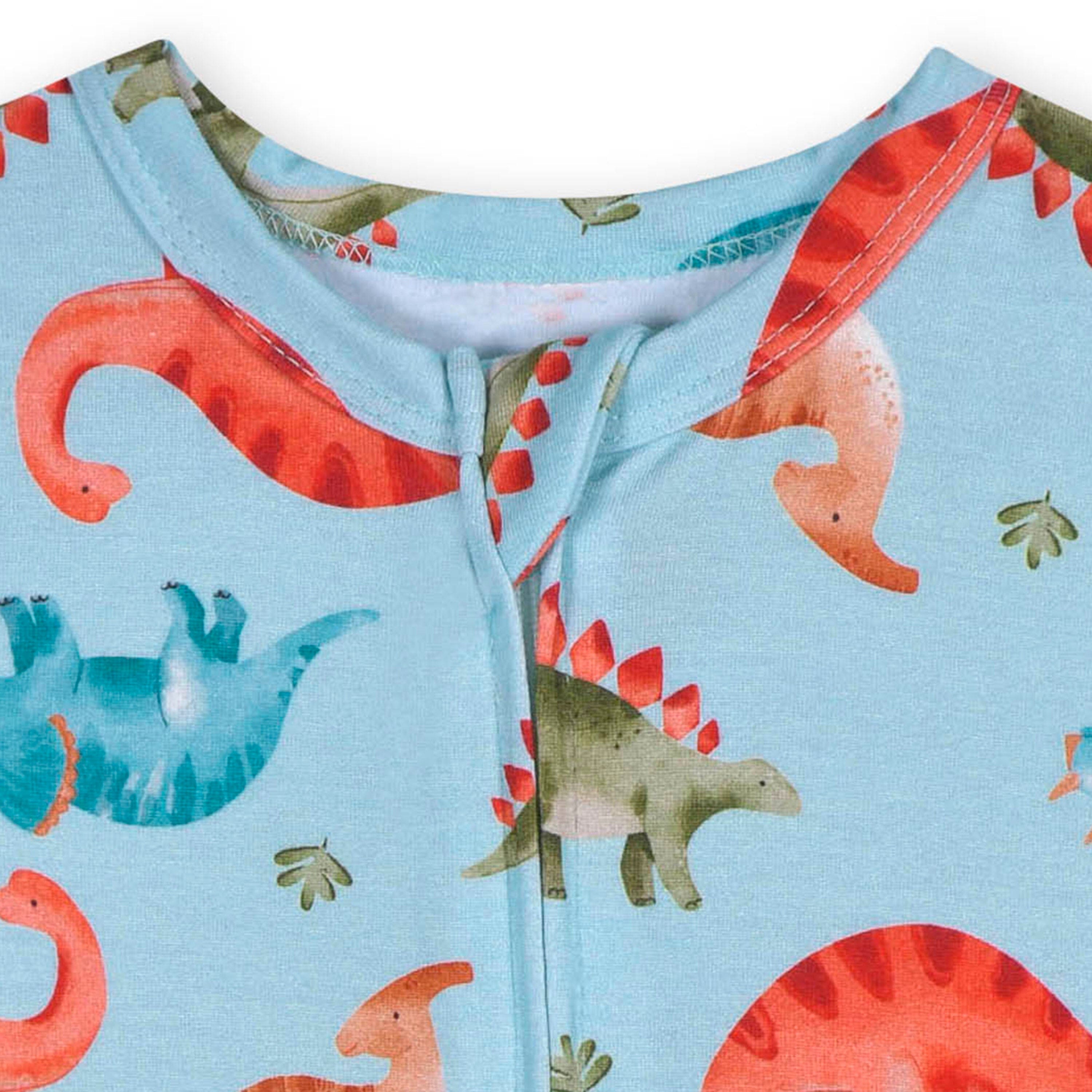 Baby Dino Buttery-Soft Viscose Made from Eucalyptus Snug Fit Romper