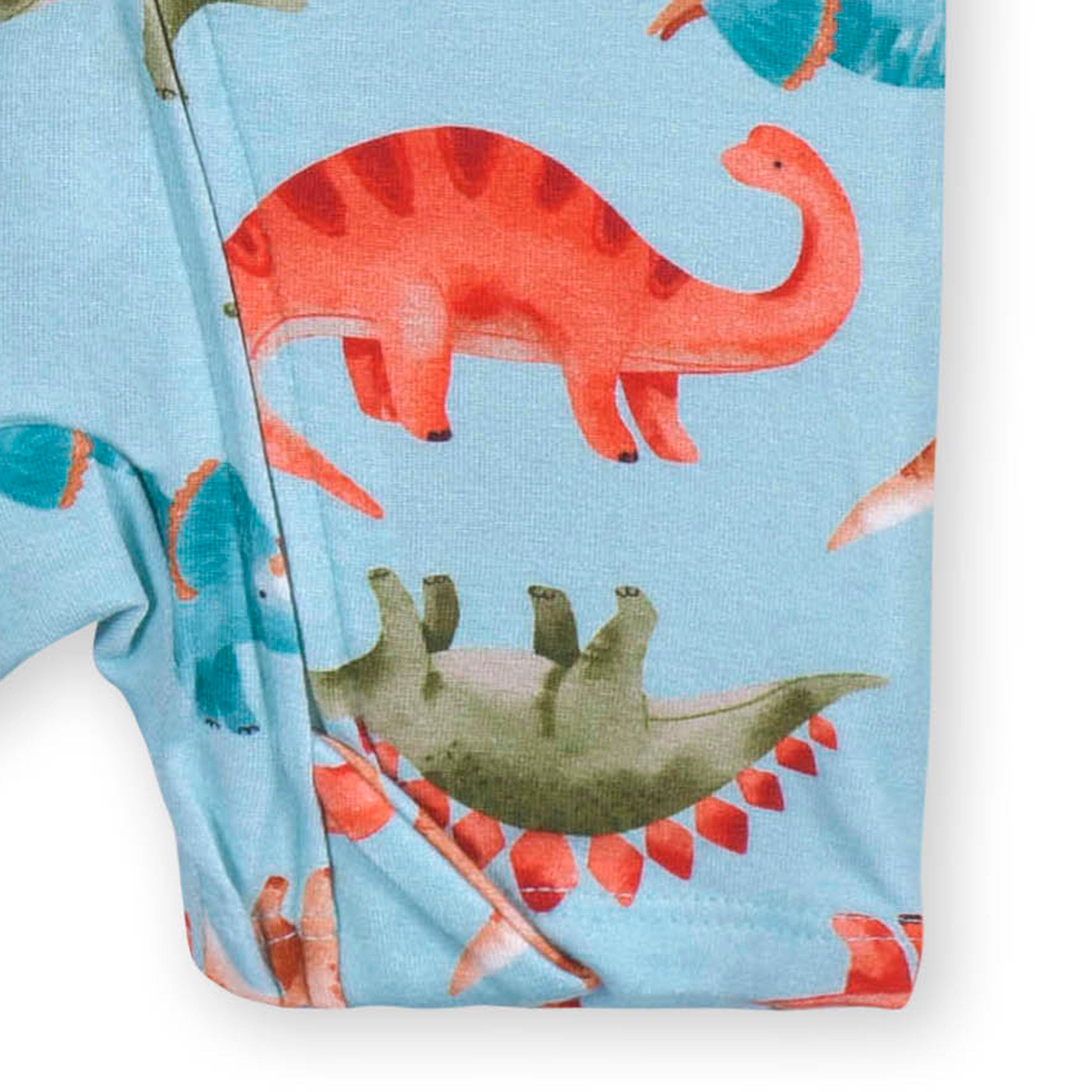 Baby Dino Buttery-Soft Viscose Made from Eucalyptus Snug Fit Romper