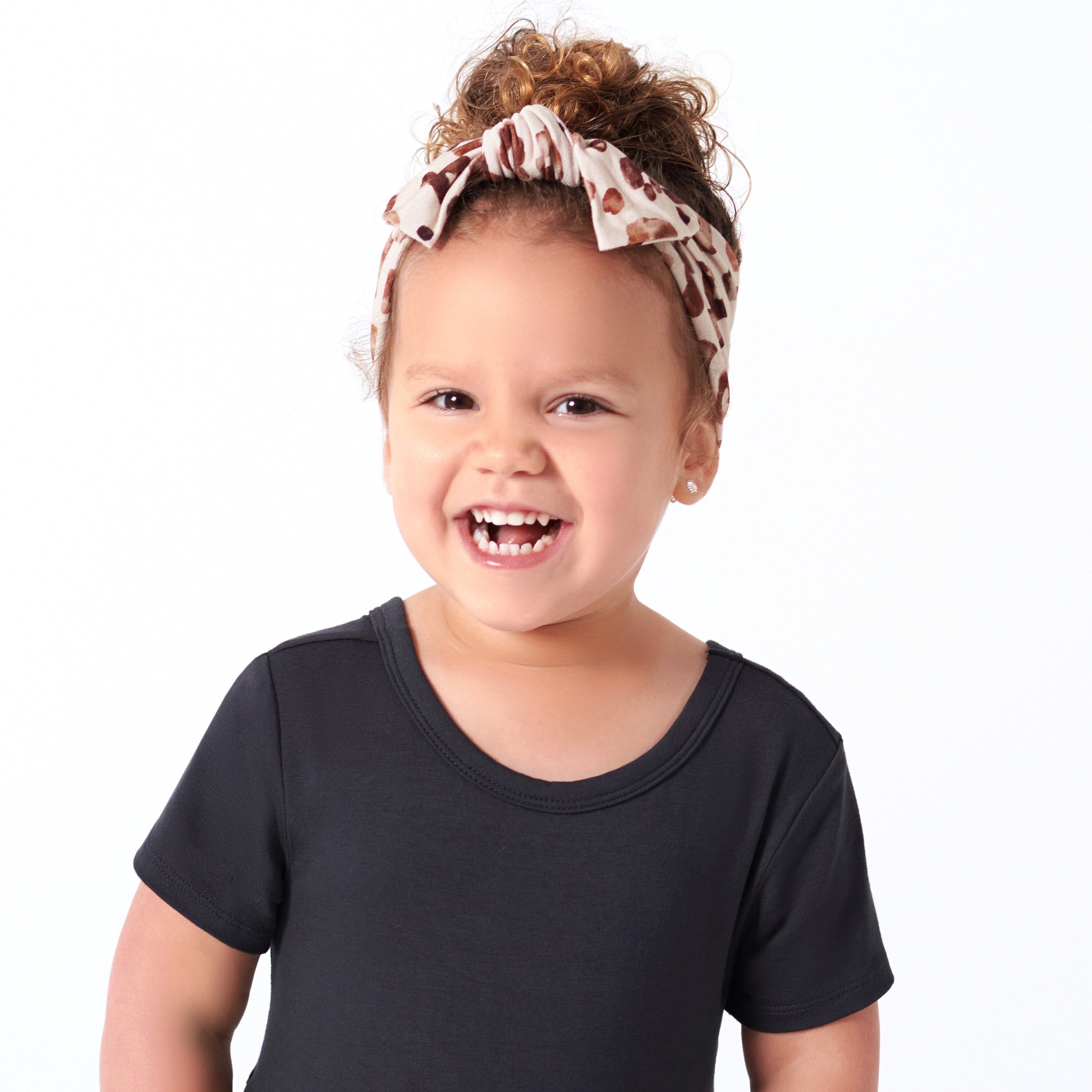 Girls Leopard Buttery-Soft Viscose Made from Eucalyptus Headband
