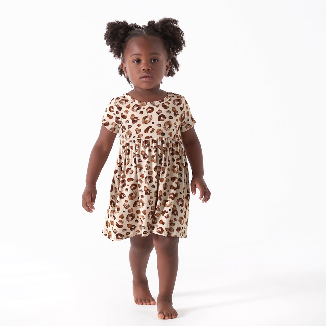 Infant Toddler Girls Spotted Leopard Buttery Soft Viscose Made