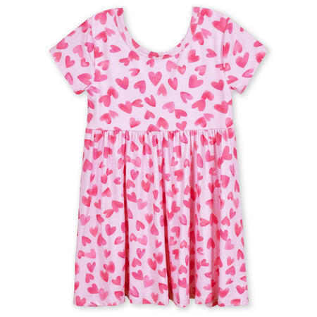 Toddler Girls Heartfelt Buttery Soft Viscose Made from Eucalyptus Twirl Dress