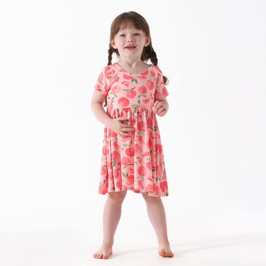Infant & Toddler Girls Just Peachy Buttery-Soft Viscose Made from Eucalyptus Twirl Dress