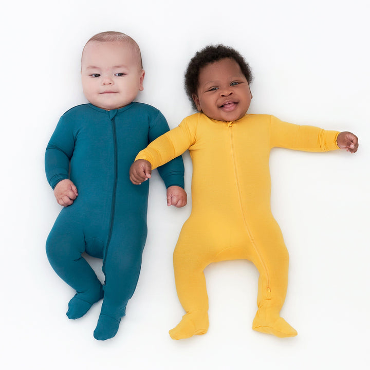 Baby & Toddler Honey Buttery Soft Viscose Made from Eucalyptus Snug Fit Footed Pajamas