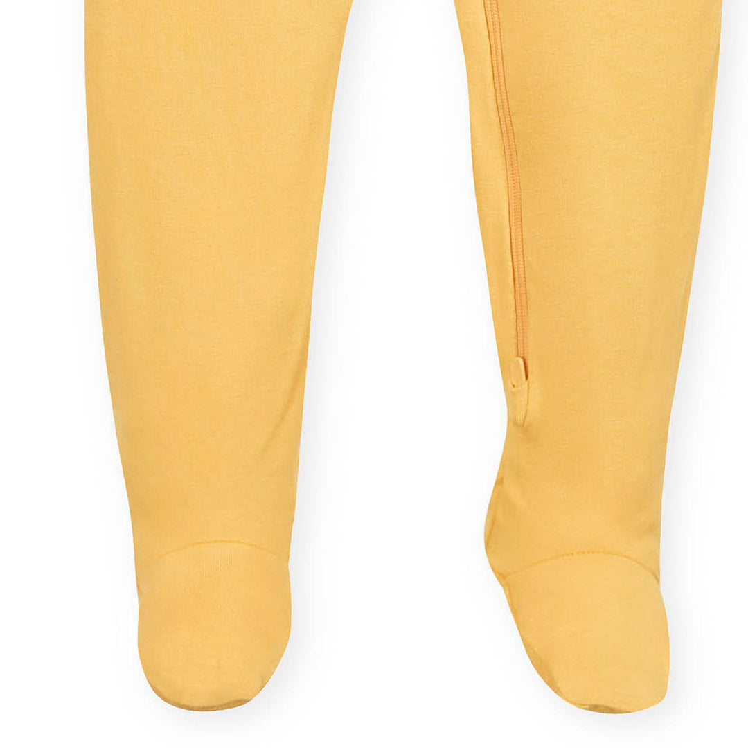 Baby & Toddler Yolk Yellow Buttery-Soft Viscose Made from Eucalyptus Snug Fit Footed Pajamas