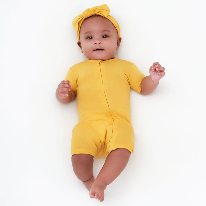 Baby Honey Buttery Soft Viscose Made from Eucalyptus Snug Fit Romper