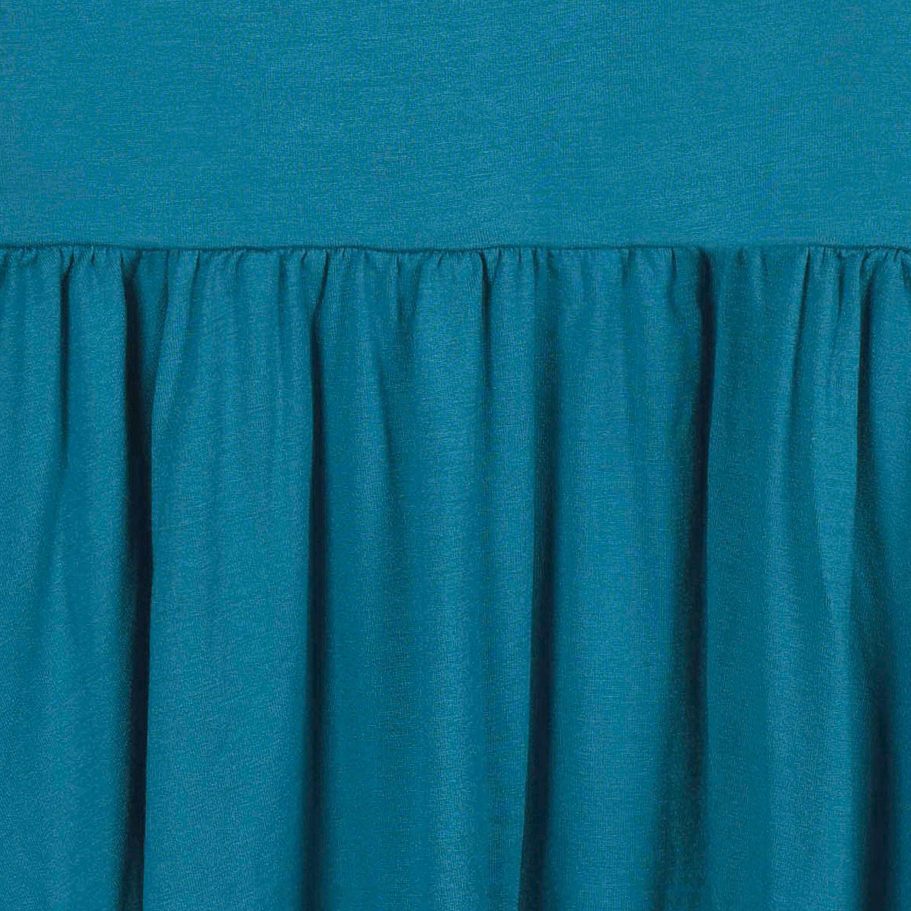 Infant & Toddler Girls Teal Buttery-Soft Viscose Made from Eucalyptus Twirl Dress