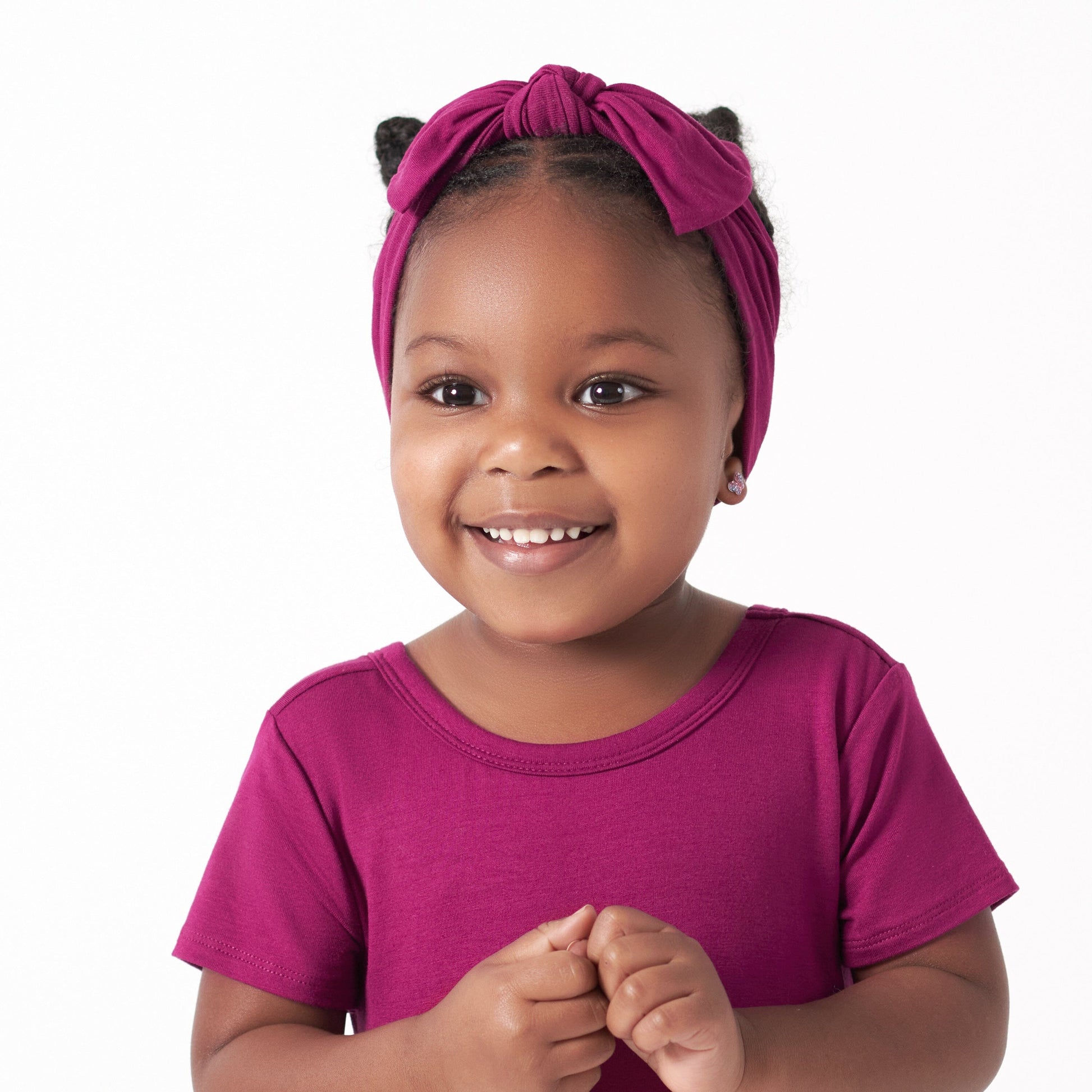 Girls Wine Buttery-Soft Viscose Made from Eucalyptus Headband