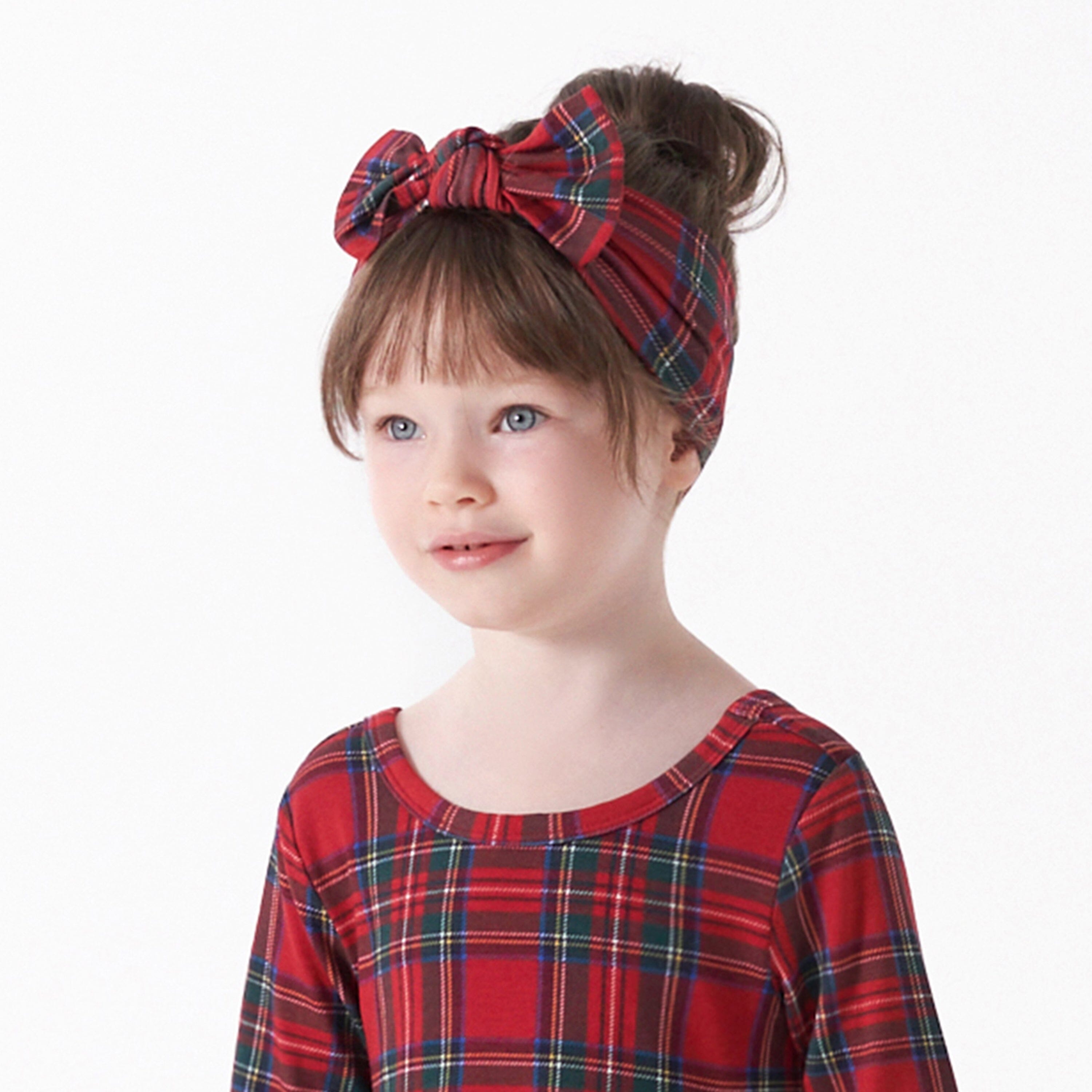 Girls Stewart Plaid Buttery-Soft Viscose Made from Eucalyptus Headband