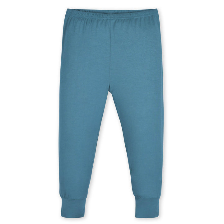 2-Piece Infant & Toddler Ocean Teal Buttery Soft Viscose Made from Eucalyptus Snug Fit Pajamas