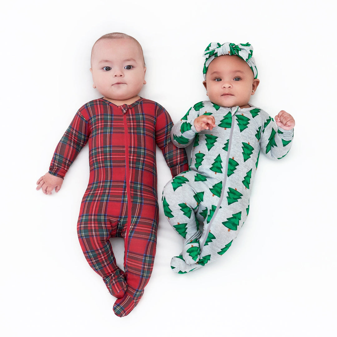 Buffalo Plaid Newborn Flannel Onesie Infant Flannel Onesie Store
