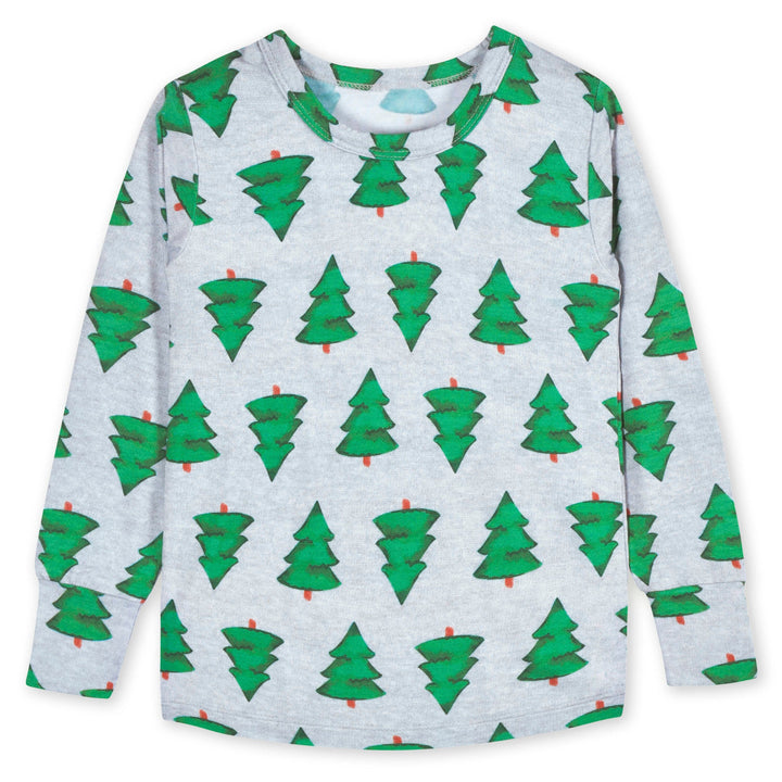 2-Piece Infant & Toddler Spruce Buttery Soft Viscose Made from Eucalyptus Snug Fit Holiday Pajamas