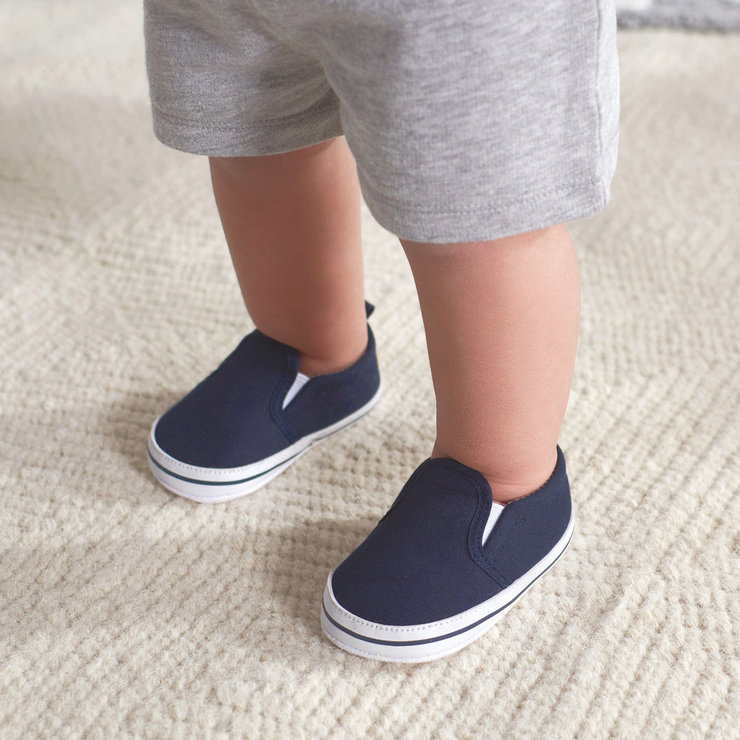 Baby Neutral Navy Slip-On Sneaker-Gerber Childrenswear