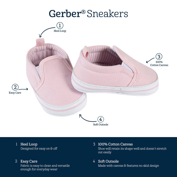 Baby Girls Pink Slip-On Sneaker