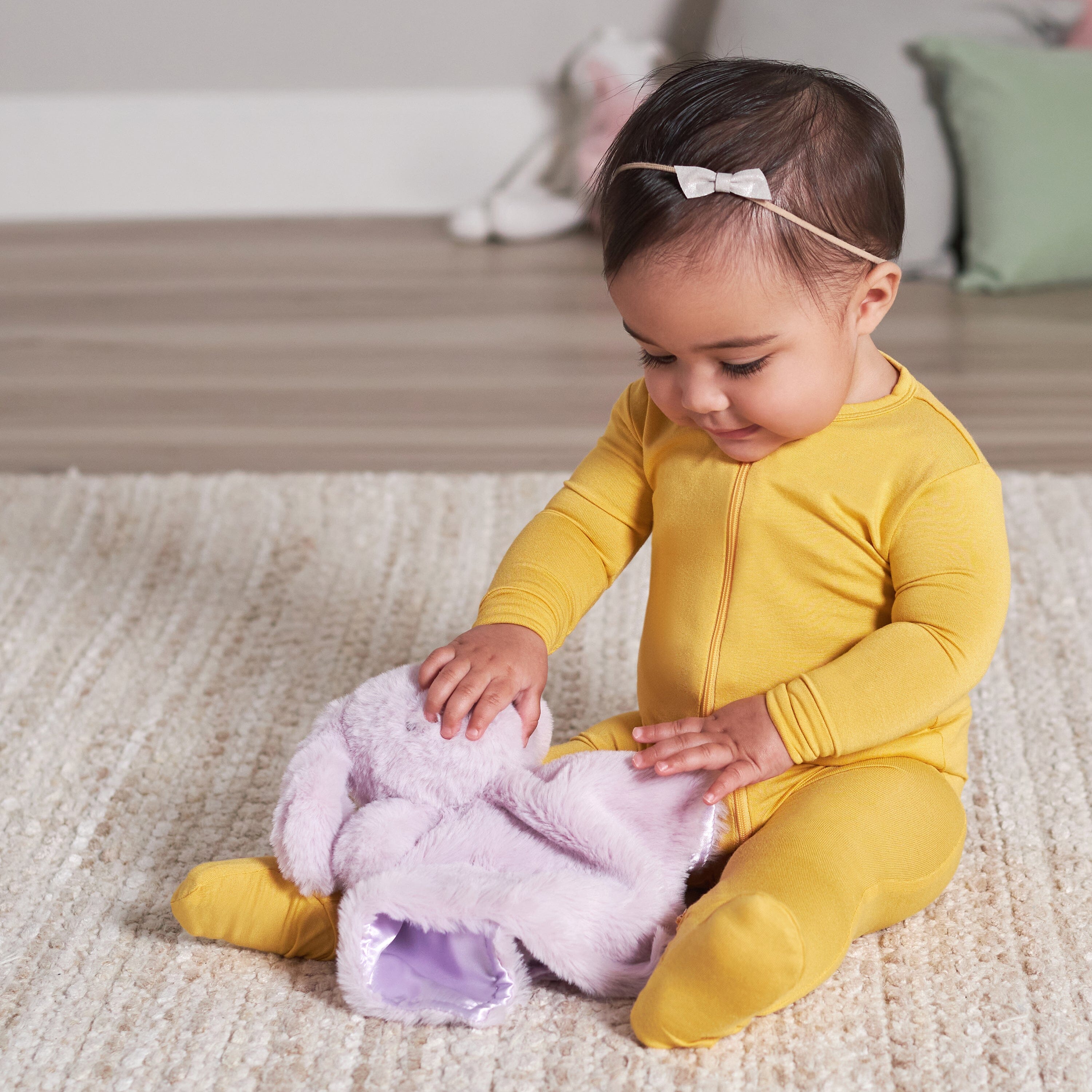 Baby Girls Bunny Security Blanket