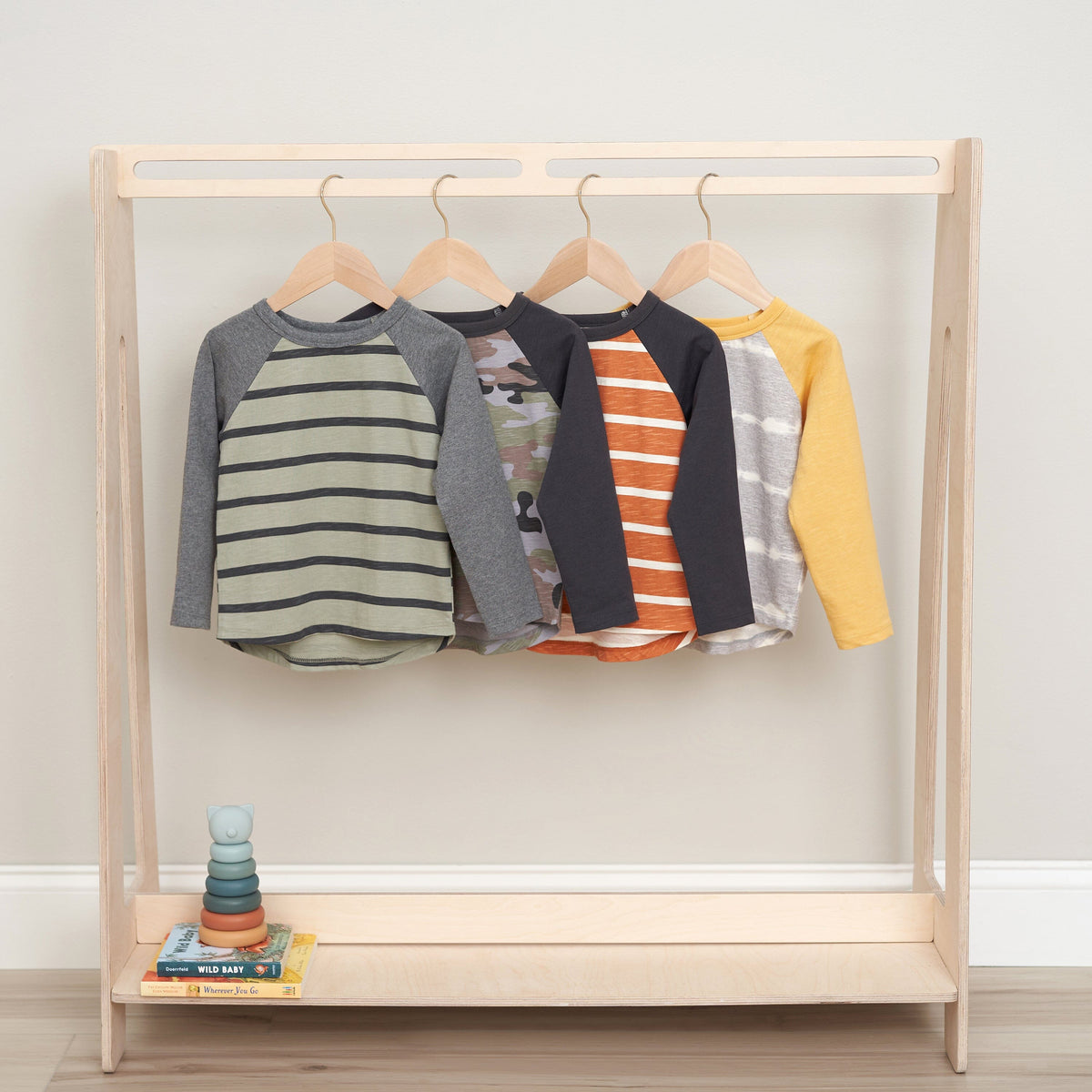 2-Pack Baby & Toddler Boys Green Camo Raglan Tees