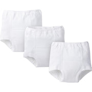 3-Pack White Training Pants-Gerber Childrenswear