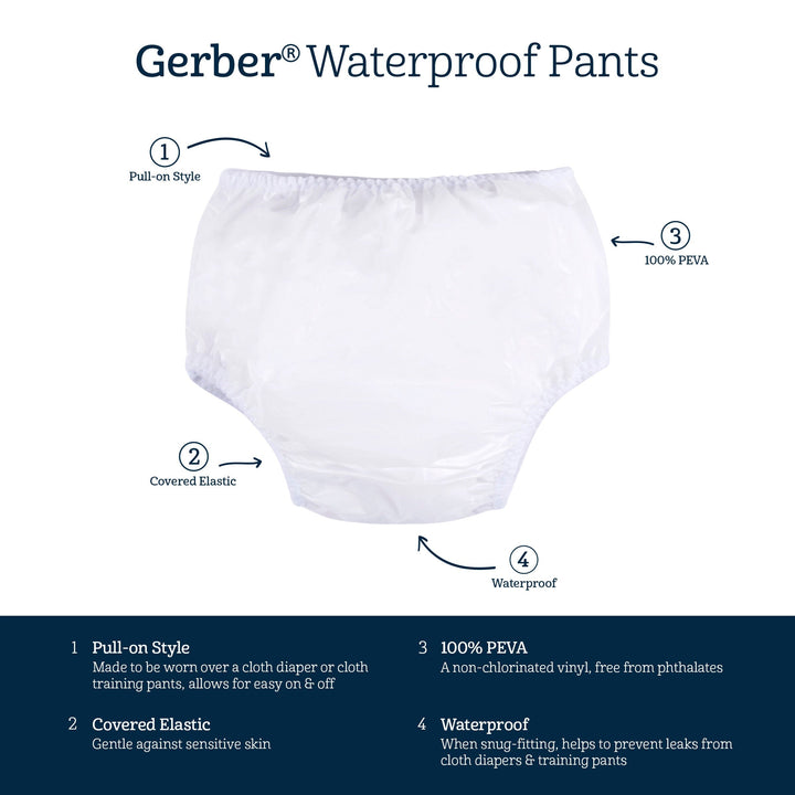 2-Pack White Waterproof Pants