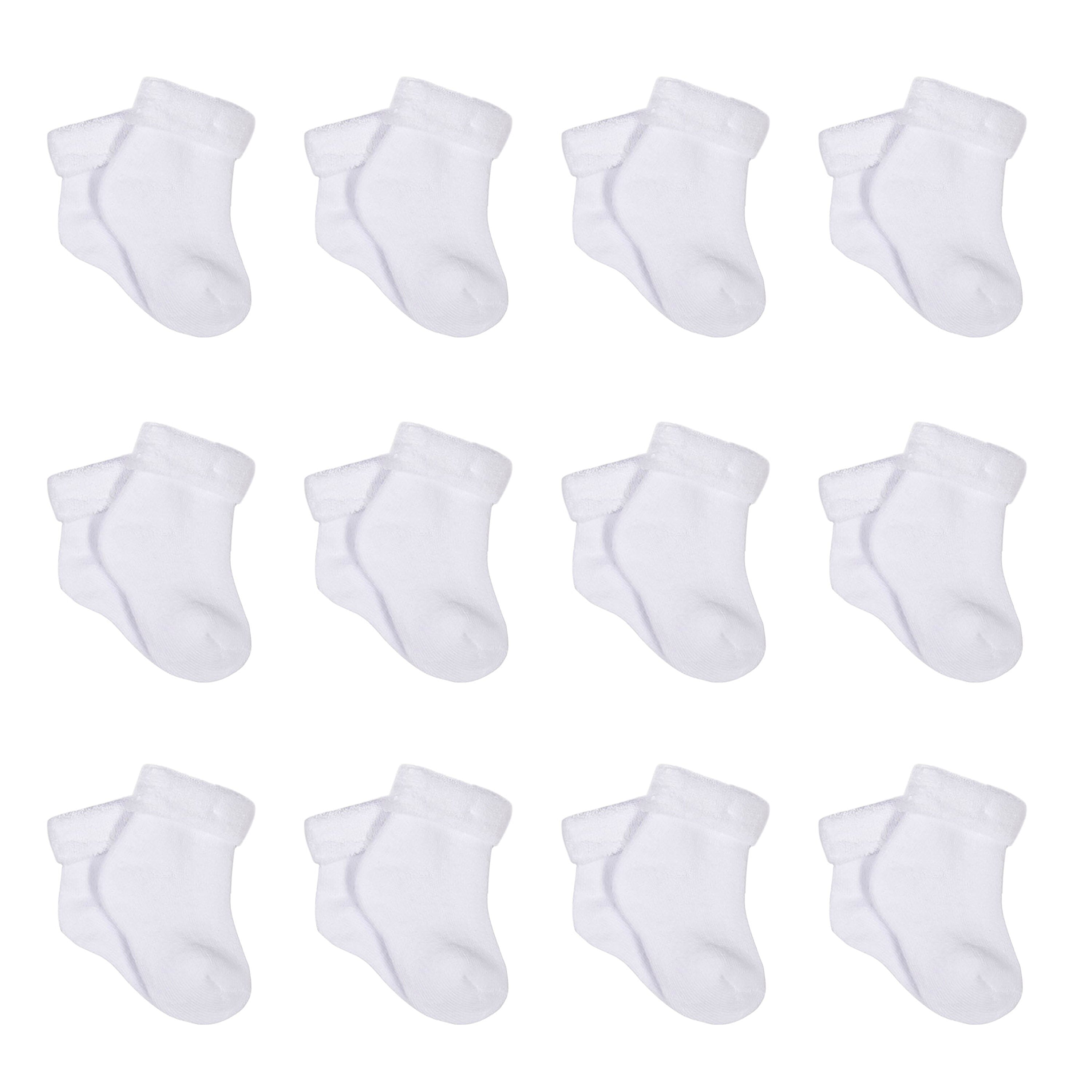 12-Pack White Terry Socks-Gerber Childrenswear