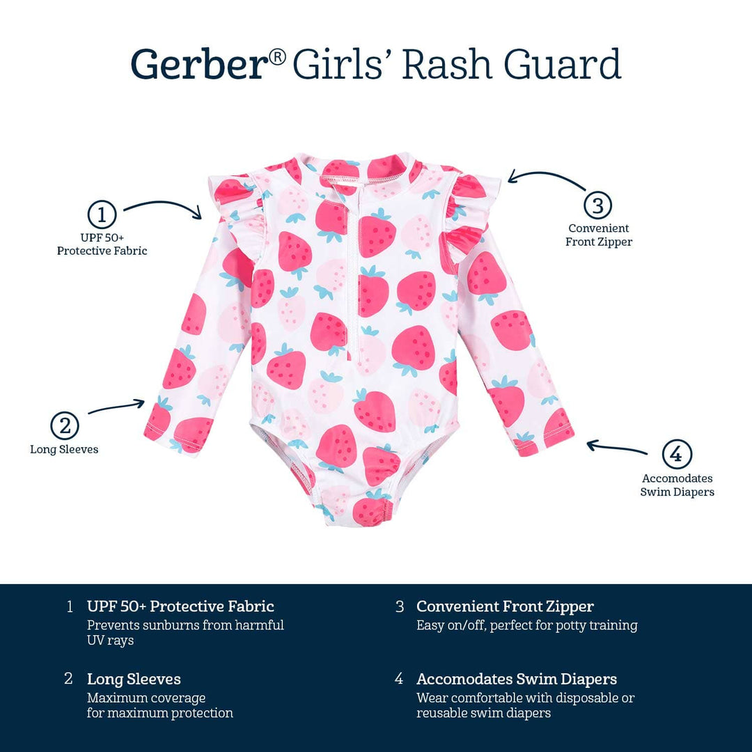 Baby & Toddler Girls Summer Blossom Rash Guard