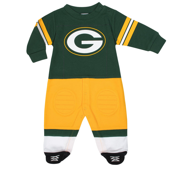 Green Bay Packers Baby Boys Footed Footysuit-Gerber Childrenswear