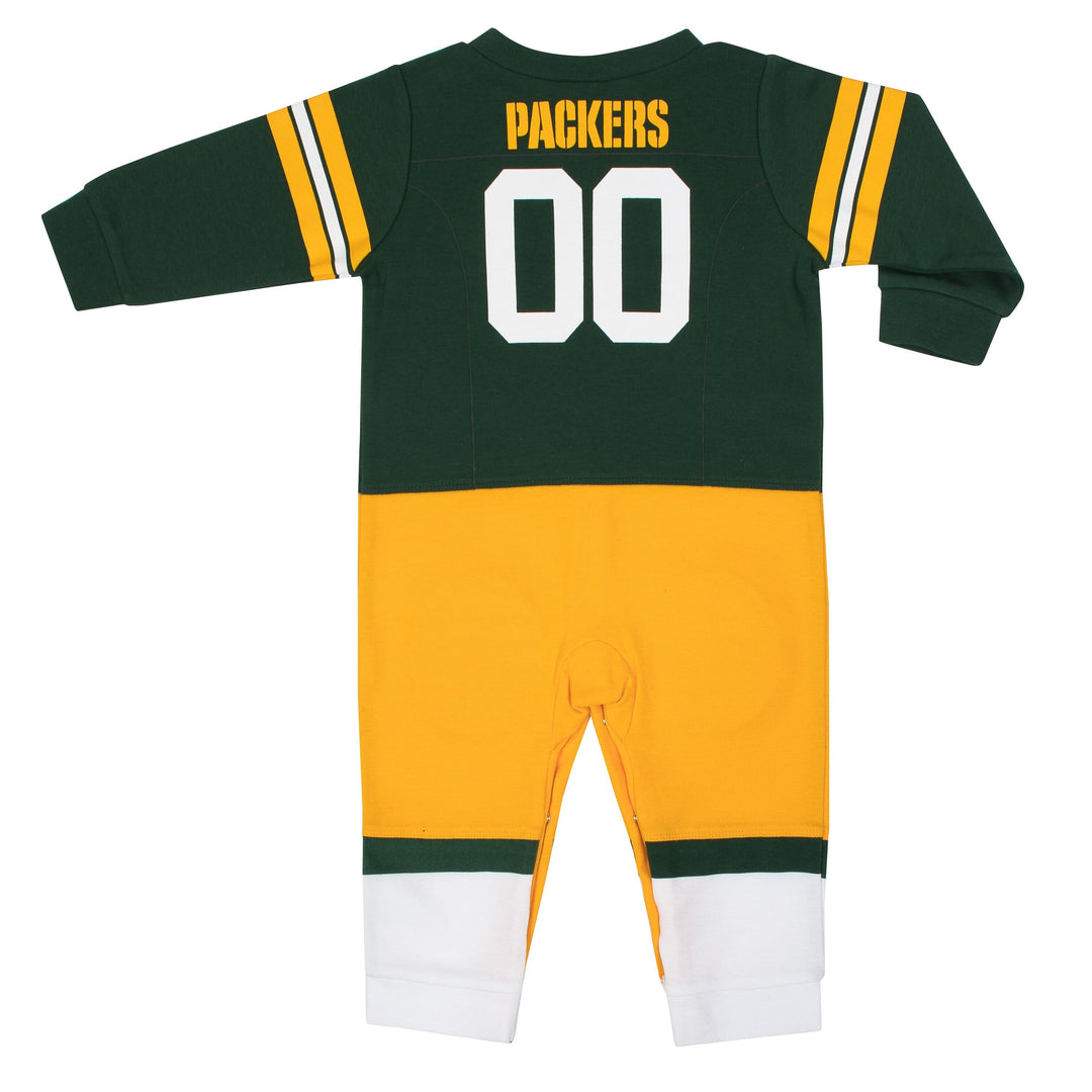 Green Bay Packers Baby Boys Footysuit-Gerber Childrenswear