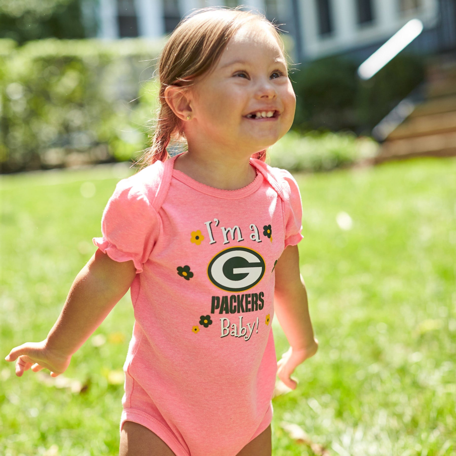 3-Pack Baby Girls Green Bay Packers Short Sleeve Bodysuits