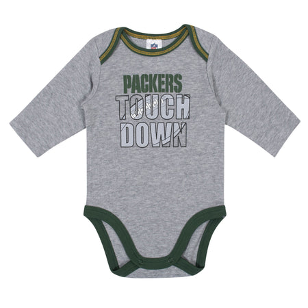 2-Pack Baby Boys Green Bay Packers Long Sleeve Bodysuits