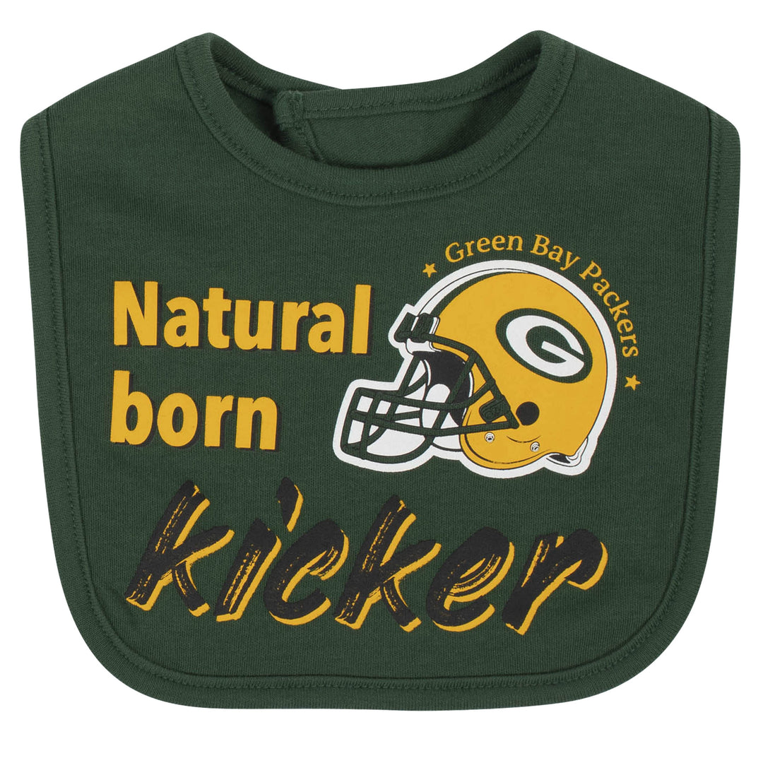 Baby Boys 3-Piece Green Bay Packers Bodysuit, Cap, and Bib Set-Gerber Childrenswear