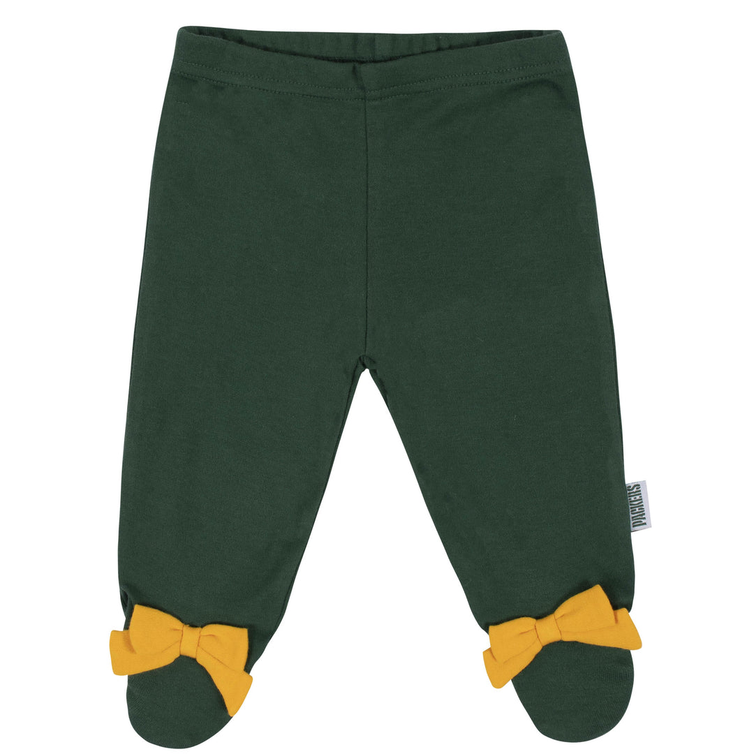 Baby Girls Green Bay Packers 3-Piece Bodysuit, Pant, and Cap Set-Gerber Childrenswear