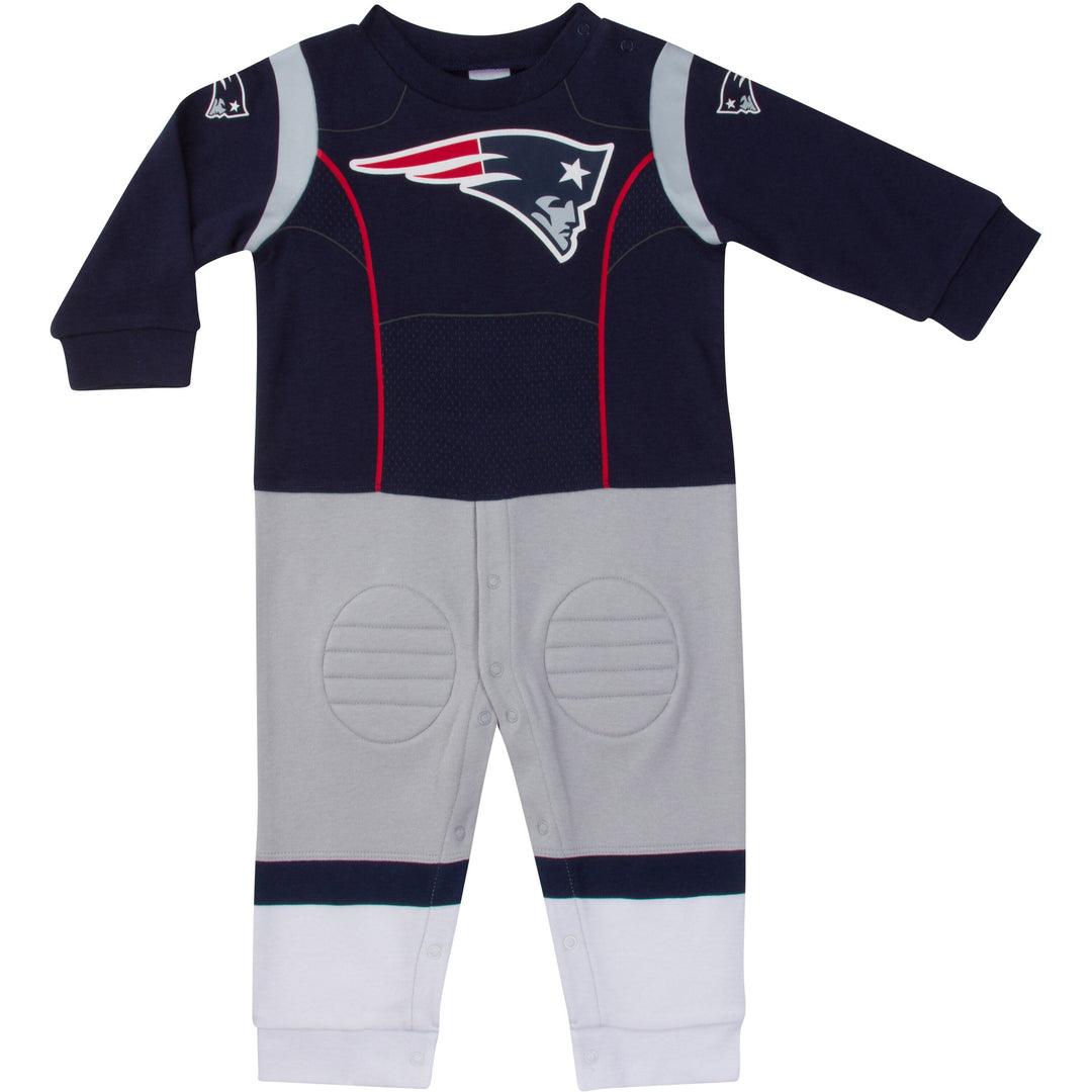 New England Patriots Baby Boys Footysuit-Gerber Childrenswear
