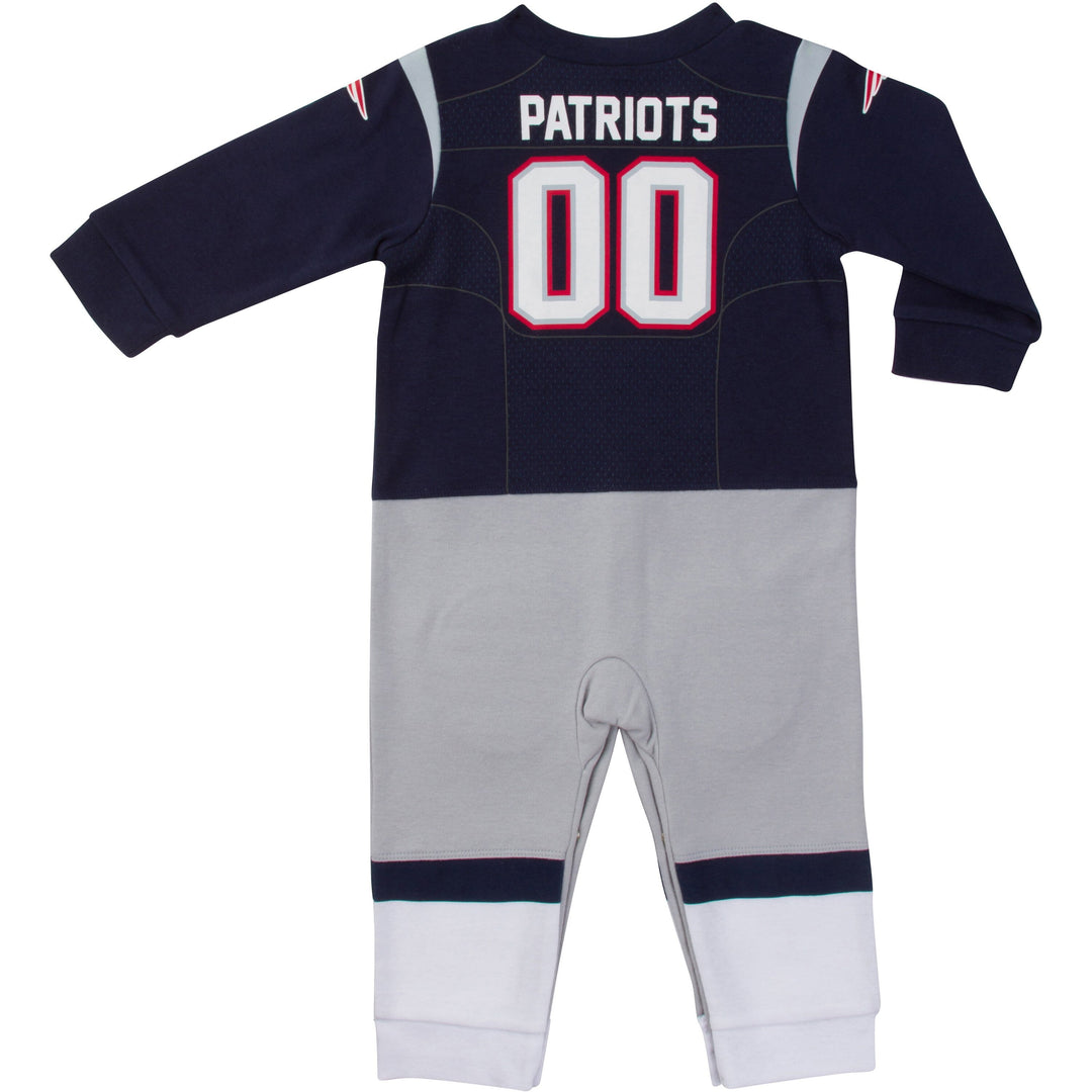 New England Patriots Baby Boys Footysuit-Gerber Childrenswear