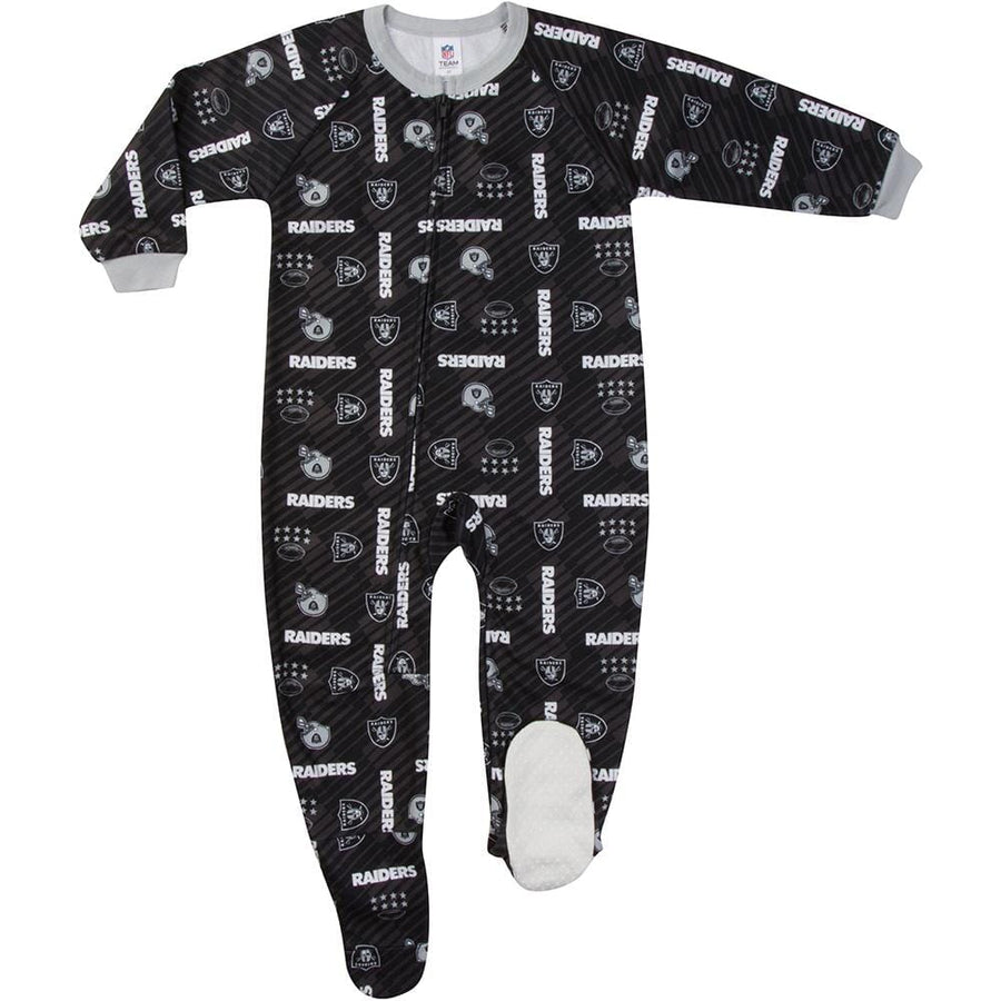 Las Vegas Raiders Toddler Blanket Sleeper-Gerber Childrenswear