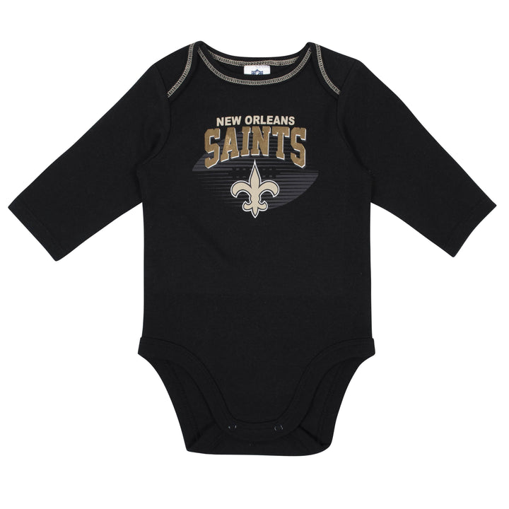 Baby Boys New Orleans Saints Long Sleeve Bodysuit, 2-pack -Gerber Childrenswear